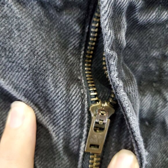 Old Navy Jeans Mens 42x32 Black Original Loose Built-In Tough - Picture 10 of 12